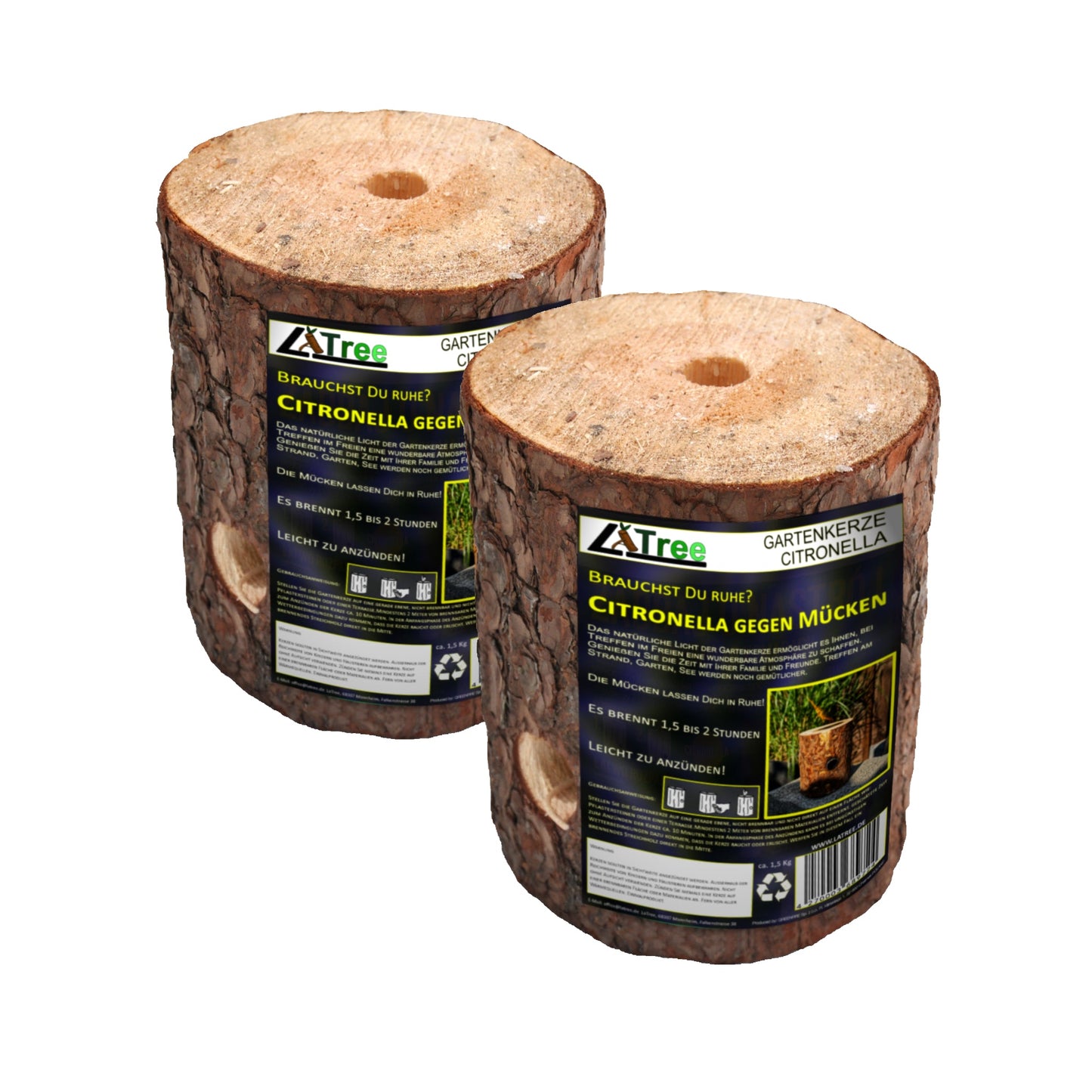 Schwedenfeuer Gartenkerze Fackel x2 - LaTree