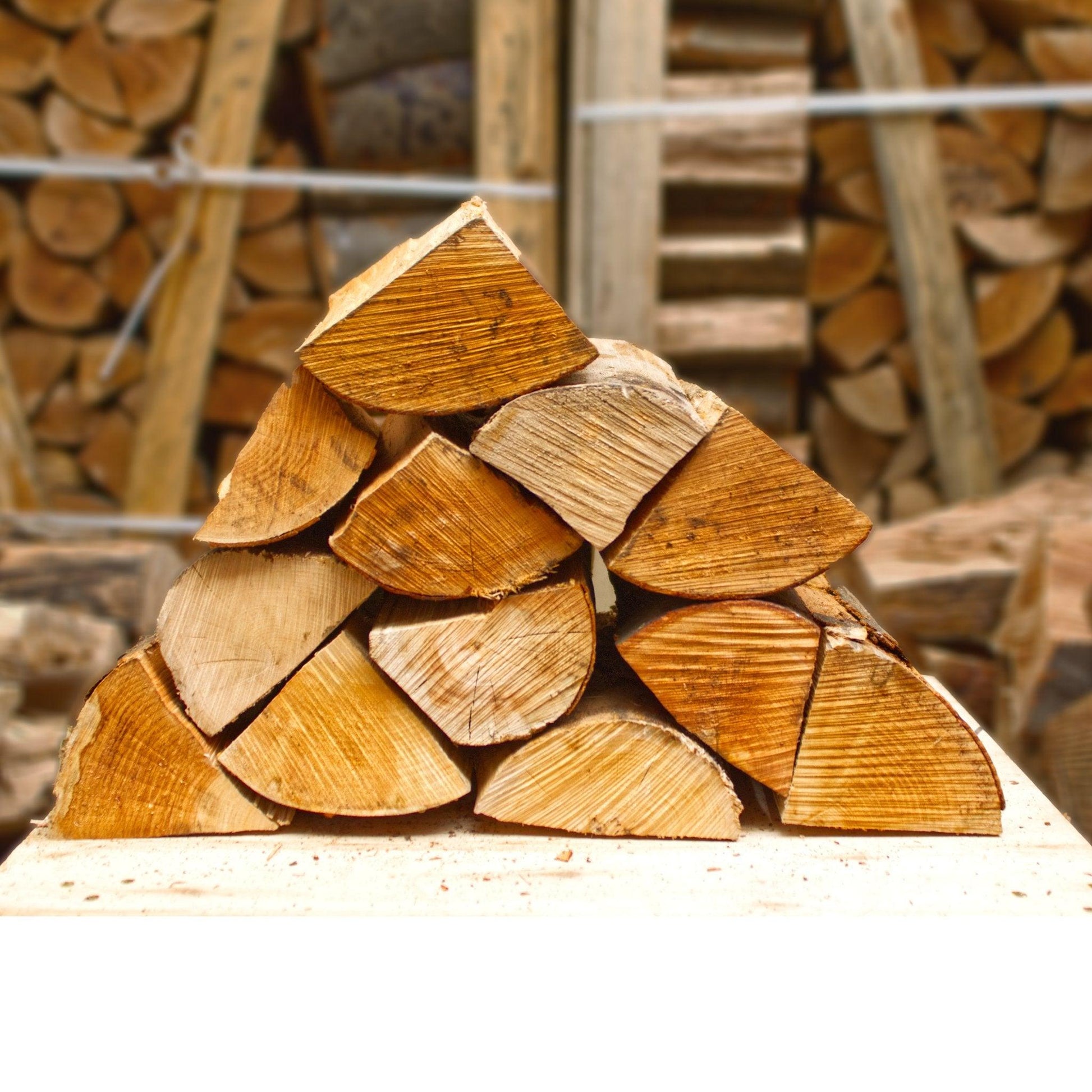 Nur Selbstabholung! Brennholz Buche 1 RM Kaminholz = 1,5 SRM 50cm Ster Palette - LaTree